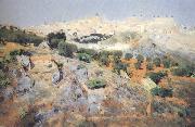 Aurelio de Beruete View of Toledo from the Olive Groves (nn02) oil painting picture wholesale